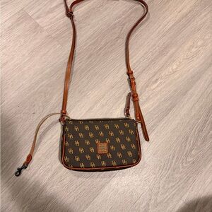 Dooney & Bourke Brown and Tan Crossbody Bag